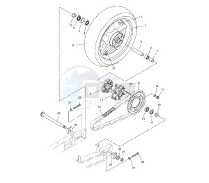 FZ6 FAZER S2 600 drawing REAR WHEEL