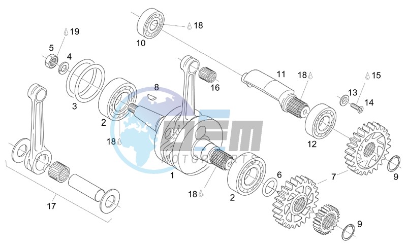 Crankshaft - Balance shaft