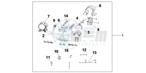 XL700VA9 Europe Direct - (ED / ABS) drawing FRONT FOG LIGHT