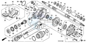 TRX420FEA Australia - (U / 4WD) drawing REAR FINAL GEAR