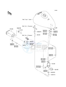 BN 125 A [ELIMINATOR 125] (A6F-A9F) A7F drawing FUEL EVAPORATIVE SYSTEM-- CA- -