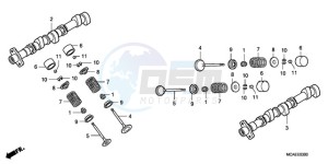 GL18009 Australia - (U / AB NAV) drawing CAMSHAFT/VALVE