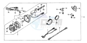 TRX250 TRX250 FOURTRAX drawing STOP LIGHT SET (1)