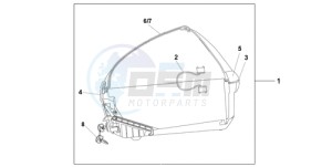 XL700VA9 Europe Direct - (ED / ABS SPC) drawing NEW 45L TOPBOX SHASTA WHITE