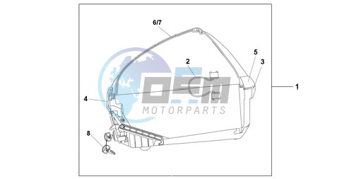 NEW 45L TOPBOX SHASTA WHITE