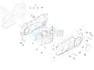 SUPER GTS 125 4T IE ABS-NOABS E3 (EMEA) drawing Crankcase cover - Crankcase cooling