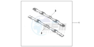 CBR600FC drawing TAIL PACK ATT.