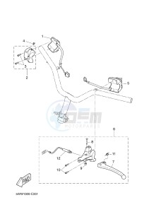 CW50 BOOSTER (5WWR) drawing HANDLE SWITCH & LEVER