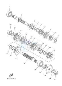 YFM250R YFM25RD RAPTOR 250 (1BTN 1BTP 1BTR) drawing TRANSMISSION