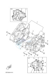 WR125X (22B8 22B8 22B8) drawing CRANKCASE