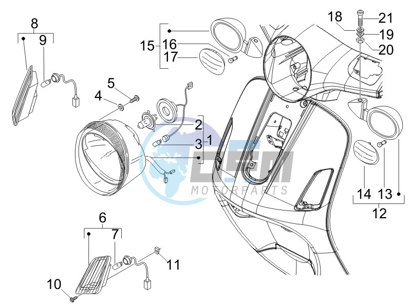 Head lights - Turn signal lamps