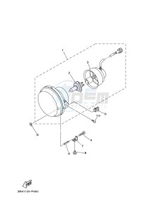 YXE700E YXE70WPHG WOLVERINE EPS CAMO (2MB9) drawing HEADLIGHT