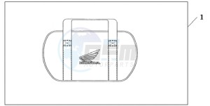 GL18009 France - (F / AB CMF NAV) drawing SADDLEBAG COOLER