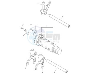 XJ6-N SP 600 drawing SHIFT CAM AND FORK