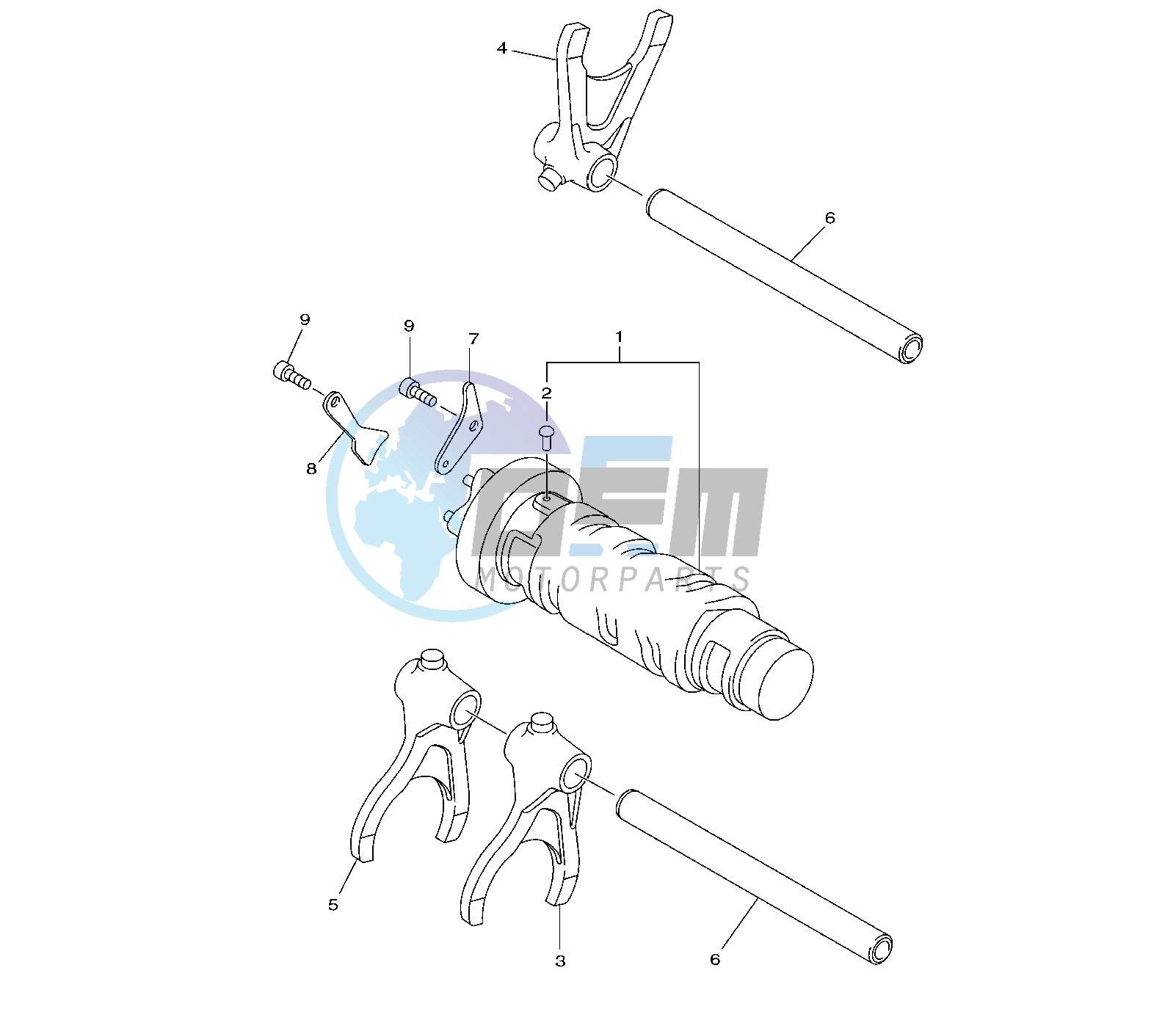 SHIFT CAM AND FORK