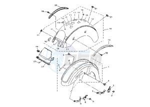 XVS A DRAG STAR CLASSIC 1100 drawing FENDER