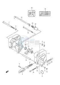 DF 9.9A drawing Clamp Bracket Non-Remote Control