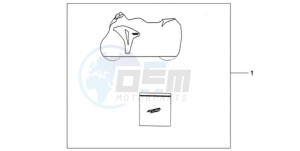 CBR1000RAA UK - (E / ABS MKH) drawing INDOOR CYCLE COVER