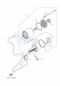 YXZ1000E YXZ1000R (B5J4) drawing STARTING MOTOR