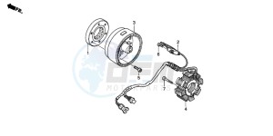 TRX250TM FOURTRAX RECON drawing GENERATOR