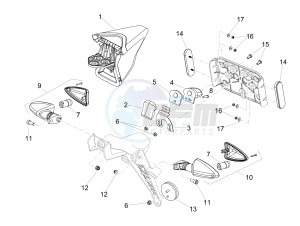 DORSODURO 900 E4 ABS (NAFTA) drawing Rear lights