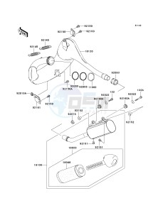 KX 250 M (M2) drawing MUFFLER-- S- -