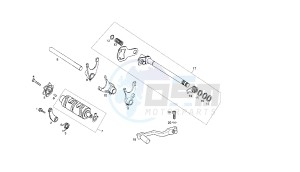 SENDA SM BAJA - 125 CC EU2 & EU3 drawing GEAR CHANGE MECHANISM