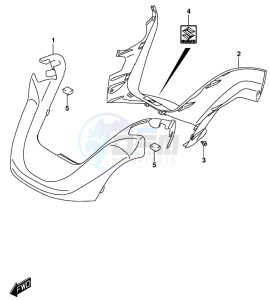 AN650 BURGMAN drawing HANDLE COVER