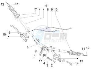 GTS 250 ie Super USA drawing Handlebars - Master cil