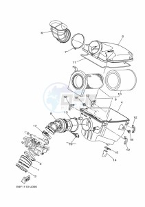 YFM700FWBD KODIAK 700 EPS (B5KV) drawing INTAKE