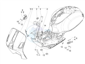 GTS 300 SUPER HPE-TECH 4T 4V IE ABS E4 (EMEA) drawing Frame/bodywork