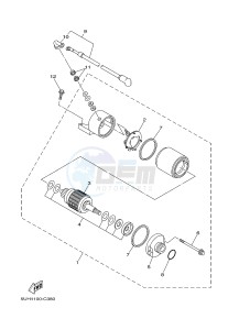 YFM350A YFM35GTXG GRIZZLY 350 2WD (B147) drawing STARTING MOTOR