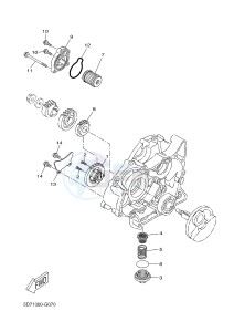 MT125A MT-125 ABS (5D7M) drawing OIL PUMP