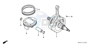 CRF450XC drawing CRANKSHAFT/PISTON