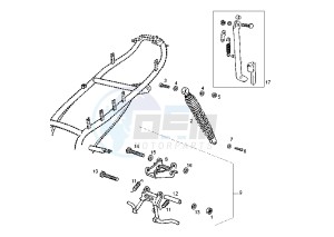 ATLANTIS O2 BULLET - 50 cc drawing REAR SHOCK ABSORBER