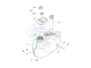 Beverly 350 4t 4v ie e3 ( USA - ca ) USA_CAL drawing Fuel Tank