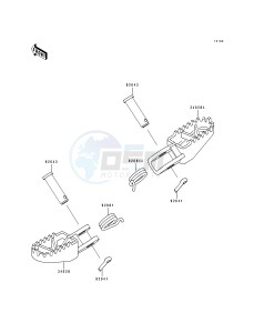 KX 80 R T [KX80] (R4-T4 BIG WHEEL R5) [KX 80 BIG WHEEL] drawing FOOTRESTS