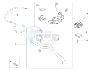 TUONO 1100 V4 FACTORY E4 ABS (APAC) drawing Clutch lever