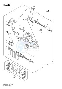 AN400 (E2) Burgman drawing REAR CALIPER (AN400ZAL1 E2)