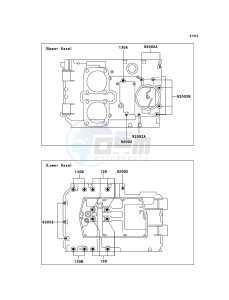 KLE500 KLE500B6F GB XX (EU ME A(FRICA) drawing Crankcase Bolt Pattern