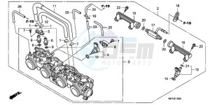 CBF10009 UK - (E / MKH) drawing THROTTLE BODY