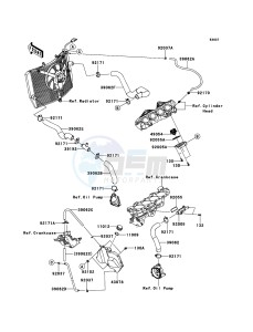 NINJA ZX-6R ZX600R9F FR GB XX (EU ME A(FRICA) drawing Water Pipe