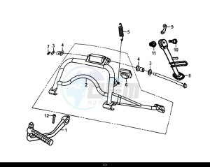 ALLO 50 (25 KM/H) (AJ05WA-NL) (L8-M0) drawing MAIN STAND KICK STARTER ARM