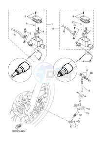 WR125R (22B7 22B7 22B7) drawing FRONT MASTER CYLINDER