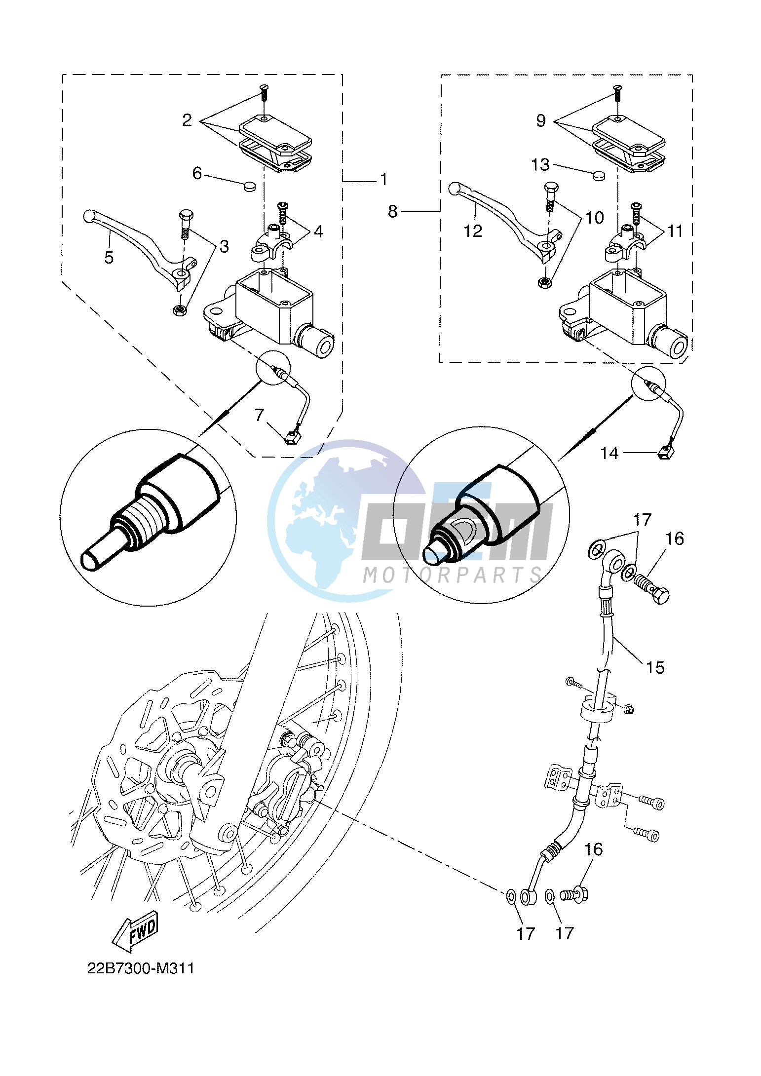 FRONT MASTER CYLINDER