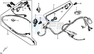 JOYRIDE 125 drawing ELECTRONIC PARTS