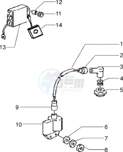 Zip 50 freno a disco drawing Electrical devices for vehicles with antistart