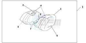 CBR1100XX SUPER BLACKBIRD drawing PANNIER CANCY PHOENIX BLUE