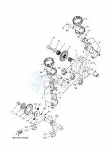 YZF250-A (B1X5) drawing CRANKSHAFT & PISTON