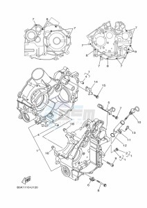 YFM700FWB YFM70KDHK (B6K6) drawing CRANKCASE